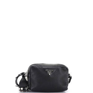 Prada Flou Camera Crossbody Bag Vitello #256998P17B
